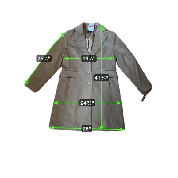 Halogen Camel Wool-Blend Coat Women’s Size 12 NWT - Picture 14 of 16